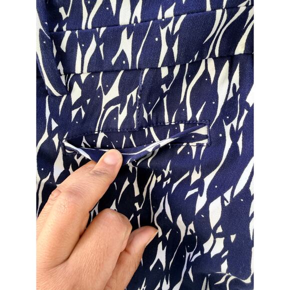 Lilly Pulitzer Women’s Size 2 Navy Print Pants Slim Fit Cotton Blend - Picture 10 of 16